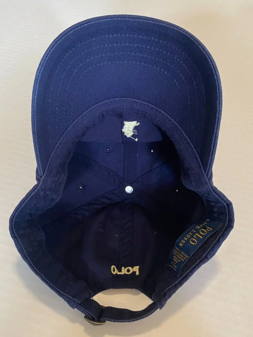 Polo Ralph Lauren Boys 4-7 Navy Baseball Cap Hat EUC